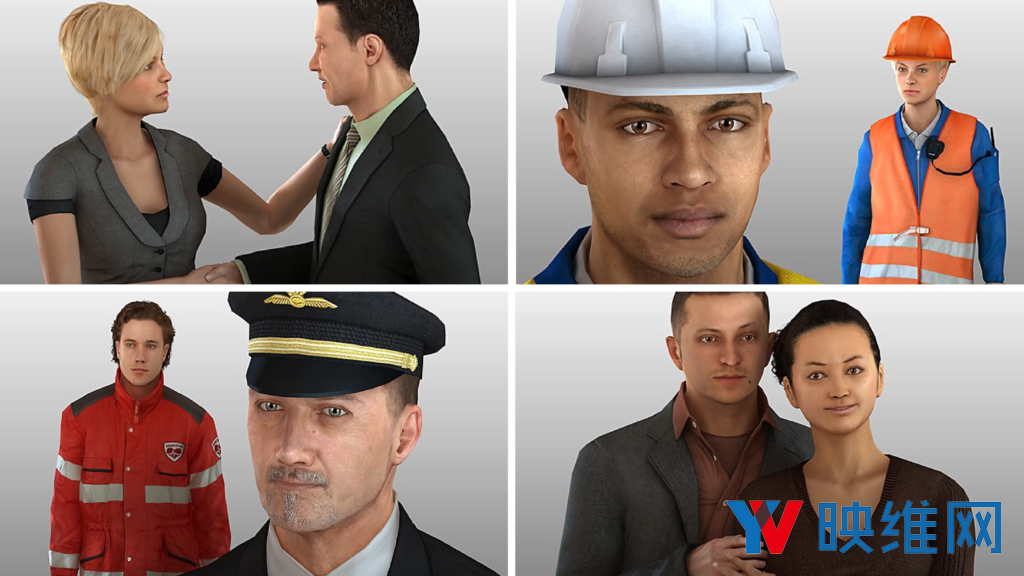 微软开源AR/VR 3D虚拟化身资源库Rocketbox