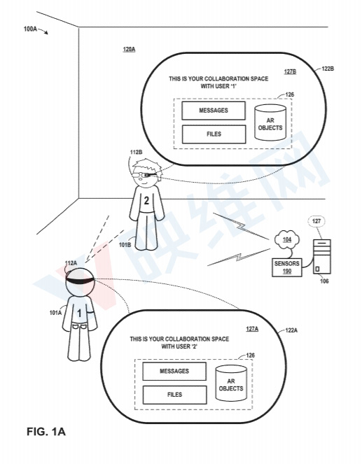 Facebook专利提出AR/VR协作空间的私密访问控制方法
