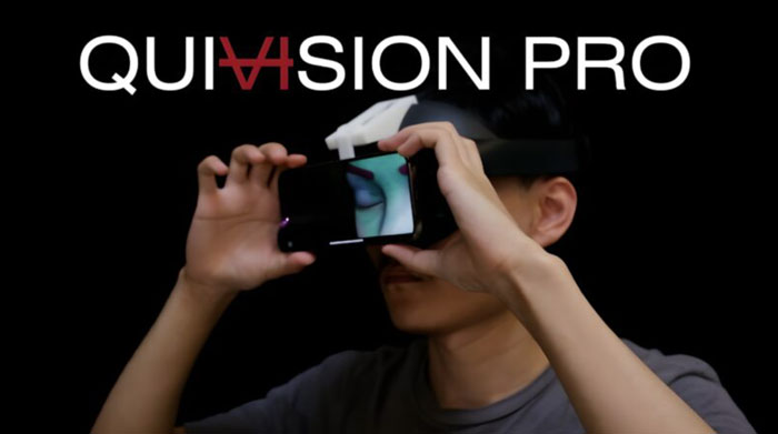 开发者用iPhone演示Vision Pro的EyeSight反向透视效果