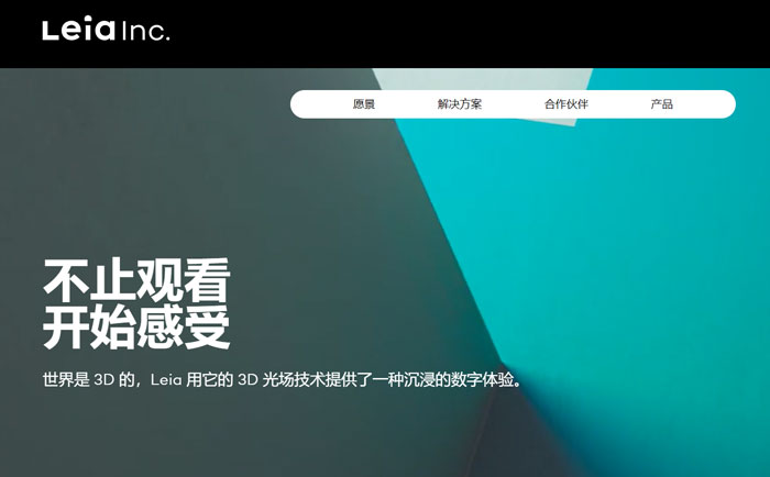 3D光场技术开发商Leia收购立体显示技术开发商Dimenco
