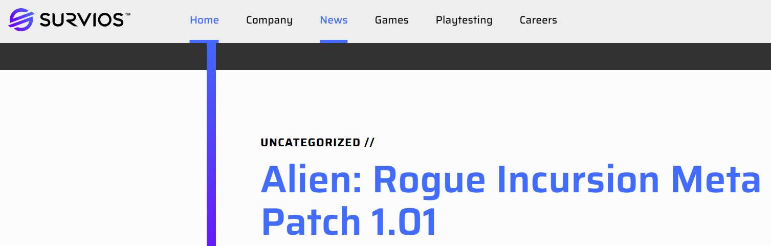 跳票一周后，Quest版《Alien: Rogue Incursion》推出首个主要补丁
