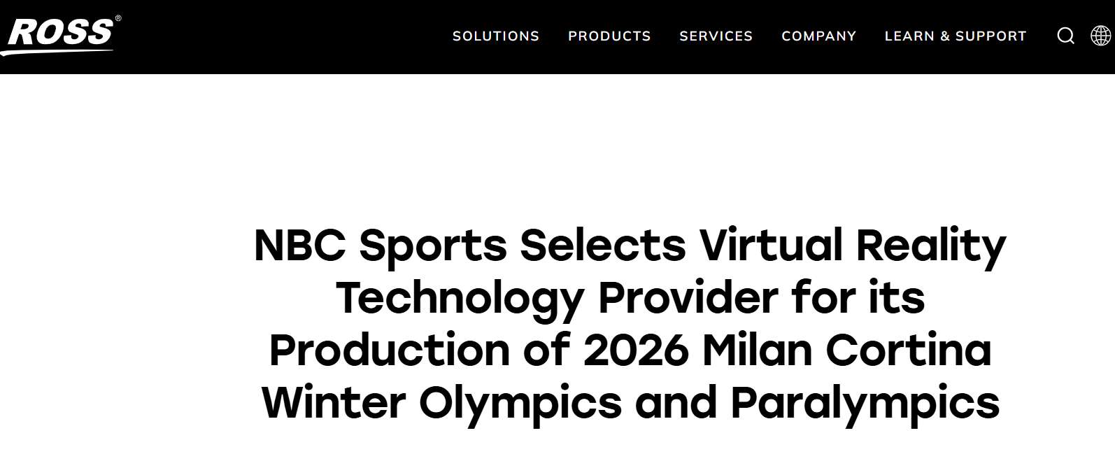 NBC将为米兰冬奥会提供AR/VR沉浸式播出体验
