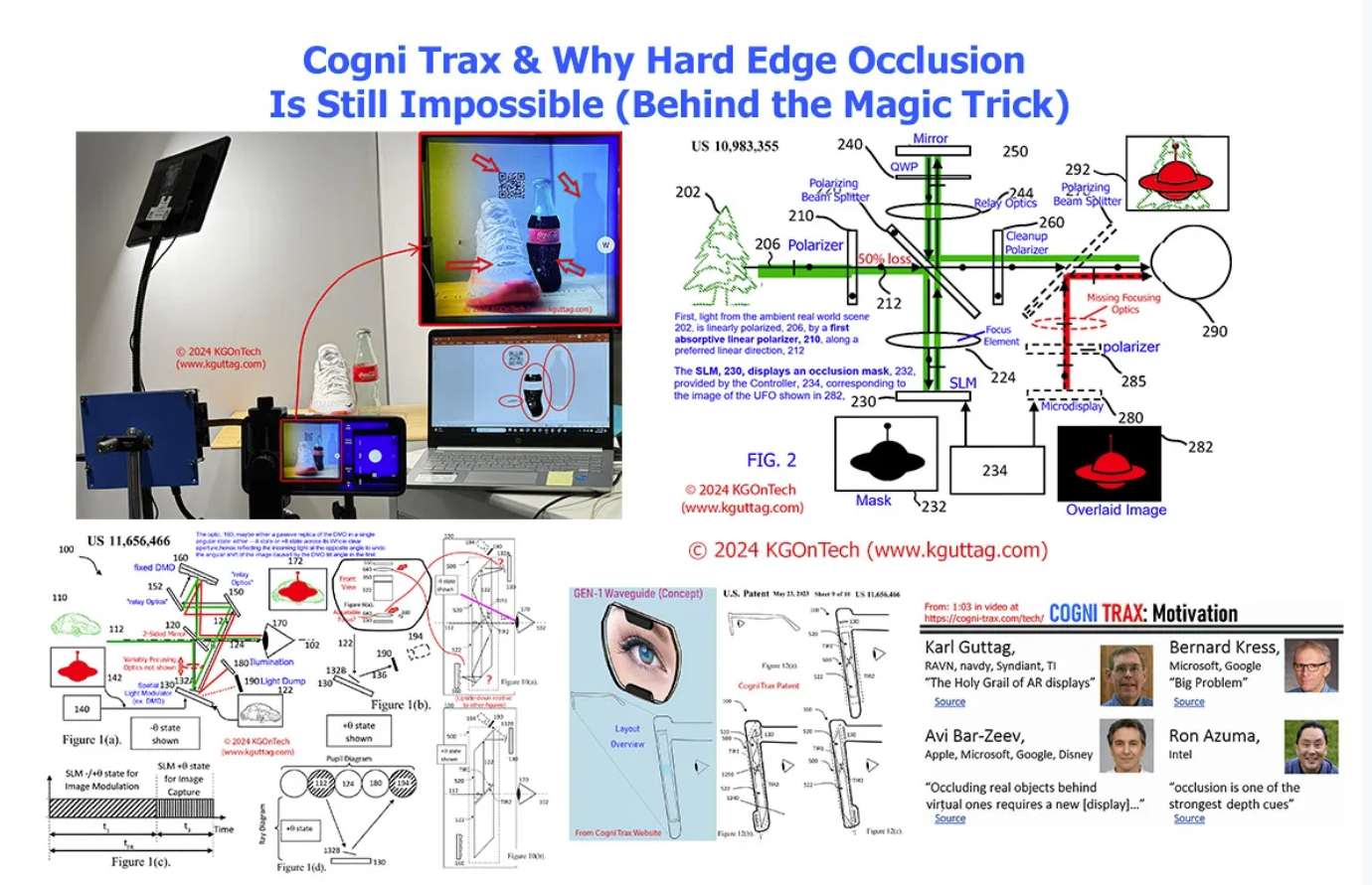 Karl Guttag分享：为什么AR眼镜“硬边遮挡”依然不能实现