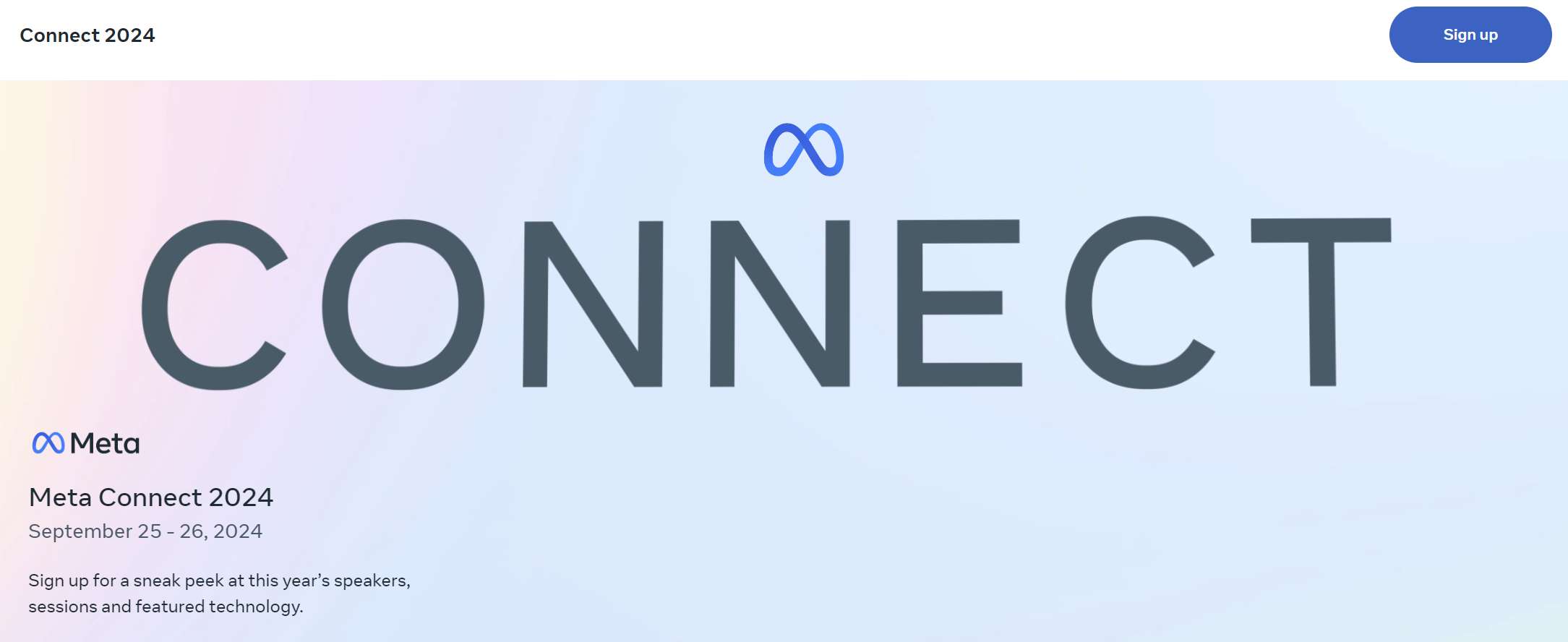 Meta Connect 2024大会将于9月25至26日举行，聚焦AI和MR