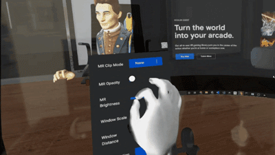 Oculus演示Quest v31的Passthrough API实验性功能体验