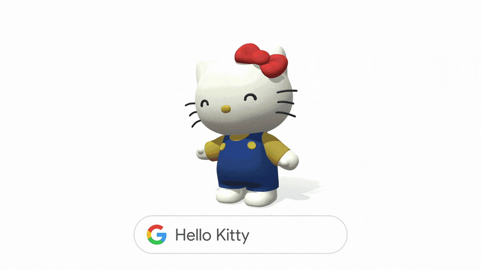 最新资讯谷歌搜索引擎添加吃豆人、Hello Kitty等11个日本动漫游戏AR形象