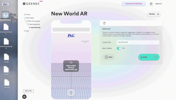 最新资讯Geenee宣布推出WebAR Builder开发平台，无需编程即可快速开发AR体验