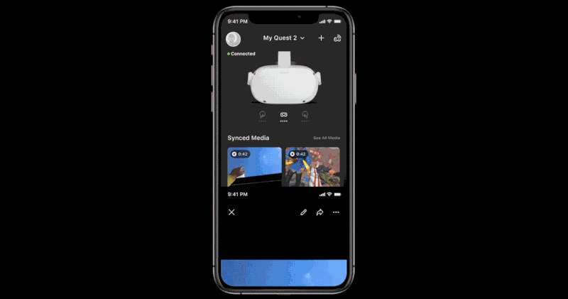 最新资讯Oculus为Quest头显推v32版本更新，可将头显中的照片及视频直接同步至手机中