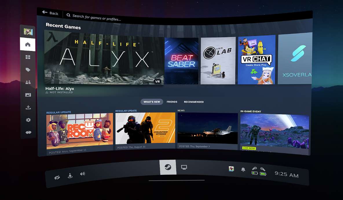 Valve发布Steam VR 2.0，称要将Steam所有新功能带到VR