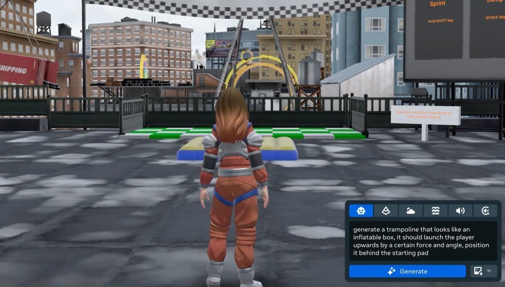 最新资讯《Horizon Worlds》桌面编辑器上线两个AI创作工具