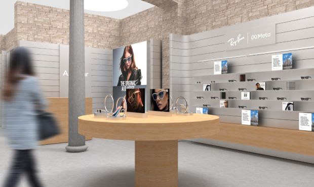 AI眼镜EssilorLuxottica在米兰开设首家AI眼镜体验快闪店