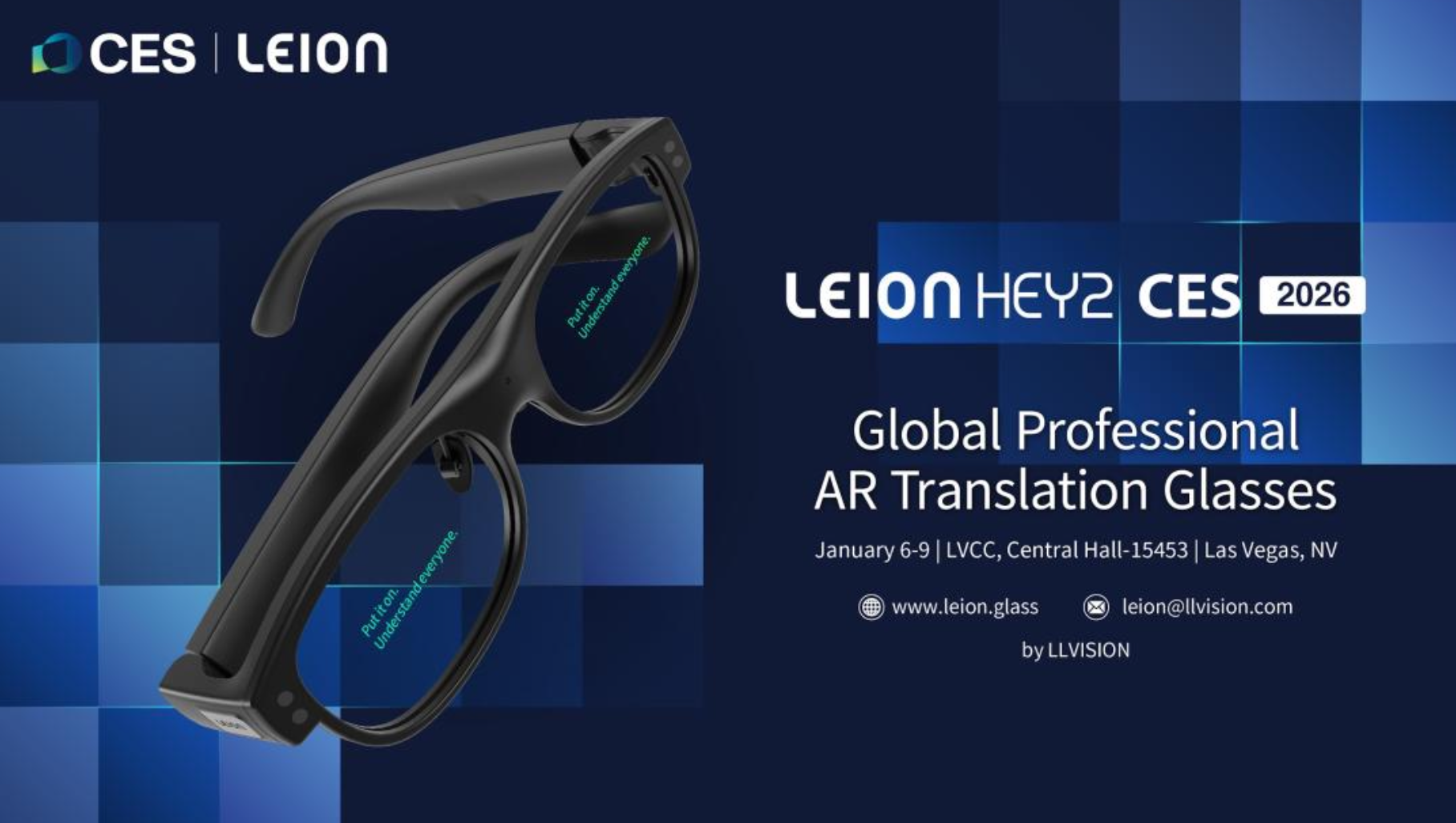 CES2026【CES 2026】早鸟价499美元，亮亮视野发布AR翻译眼镜Leion Hey2