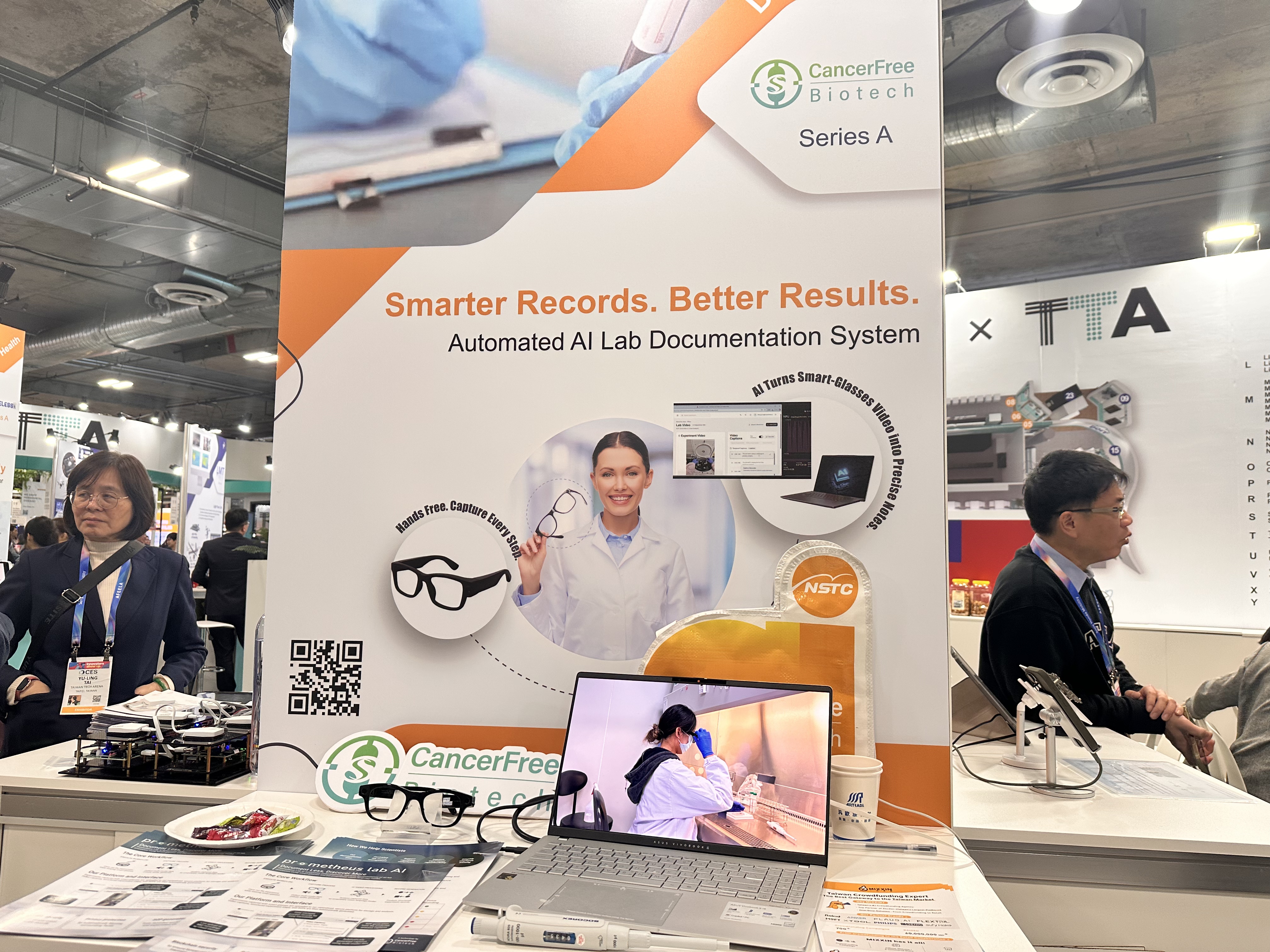 CES2026【CES2026】中国台湾公司CancerFree Biotech展示AI眼镜在医疗领域应用