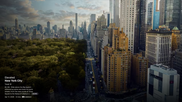 最新资讯苹果发布Vision Pro沉浸式视频《New York City》