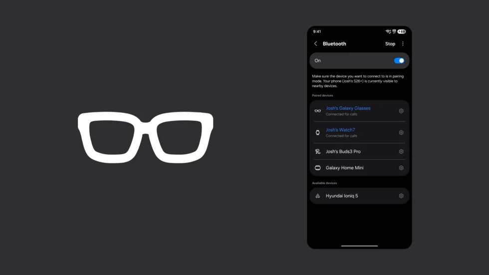 AI眼镜三星Galaxy Glasses图标现身最新固件