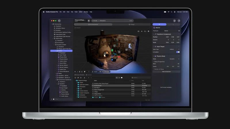 最新资讯苹果Reality Composer Pro 3被曝含停运游戏引擎技术痕迹