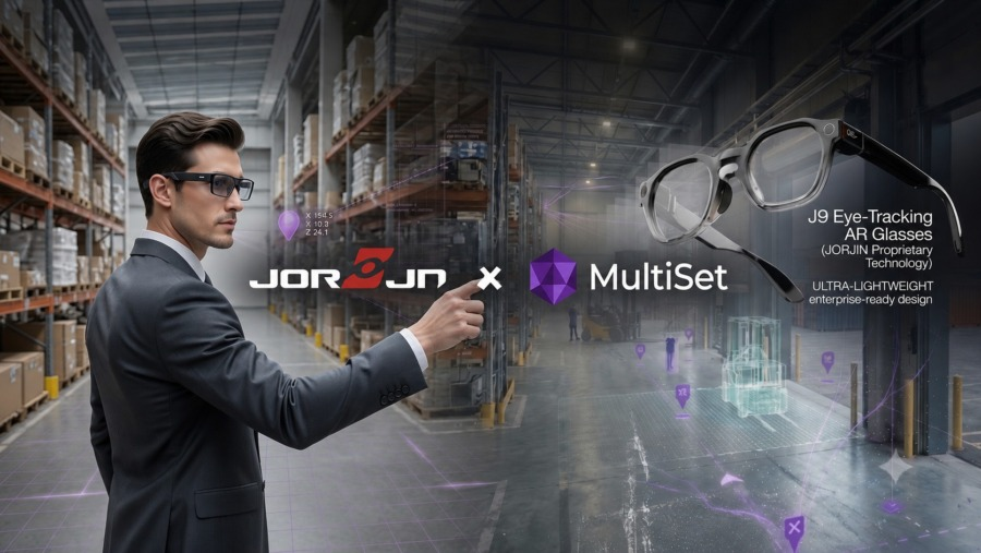ARJorjin与MultiSet AI达成战略合作，为轻量化AR眼镜打造企业级空间计算方案