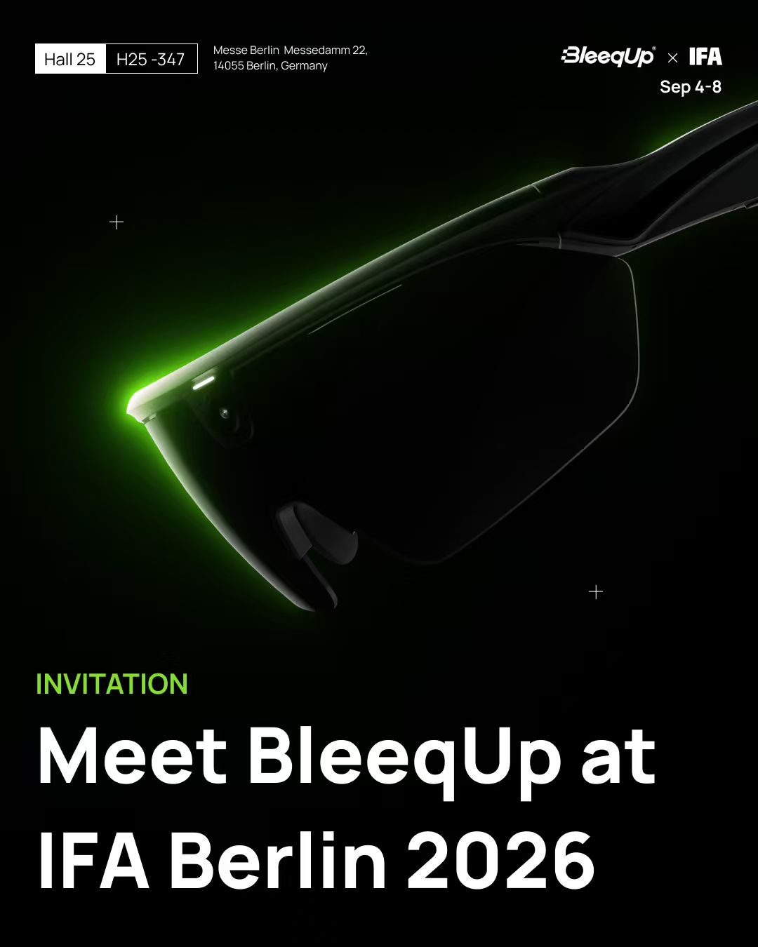 最新资讯BleeqUp将在IFA 2026发布Rover AI运动眼镜，主打运动AI Agent
