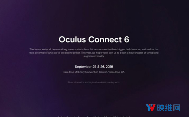Facebook OC6大会9月25日举行，承诺开启AR/VR新篇章