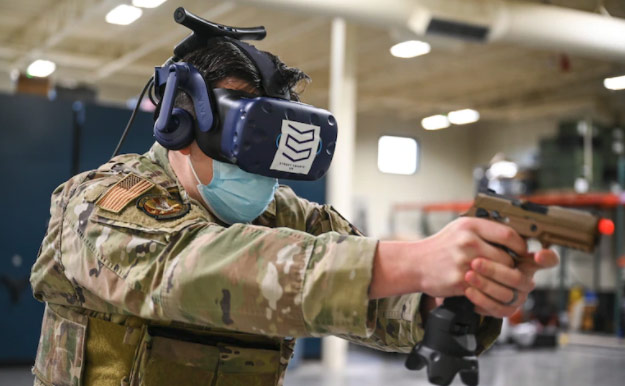 美国希尔空军基地用VR训练基地安全保护服务
