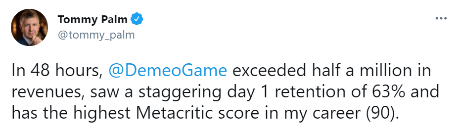 Quest VR桌游《Demeo》在48小时内实现50万美元营收