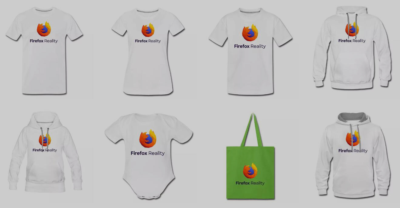 Mozilla AR/VR团队开始向粉丝卖衣服饰品