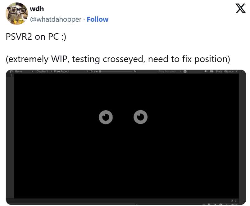 第三方开发者成功在PC端为PSVR 2解锁眼动追踪功能