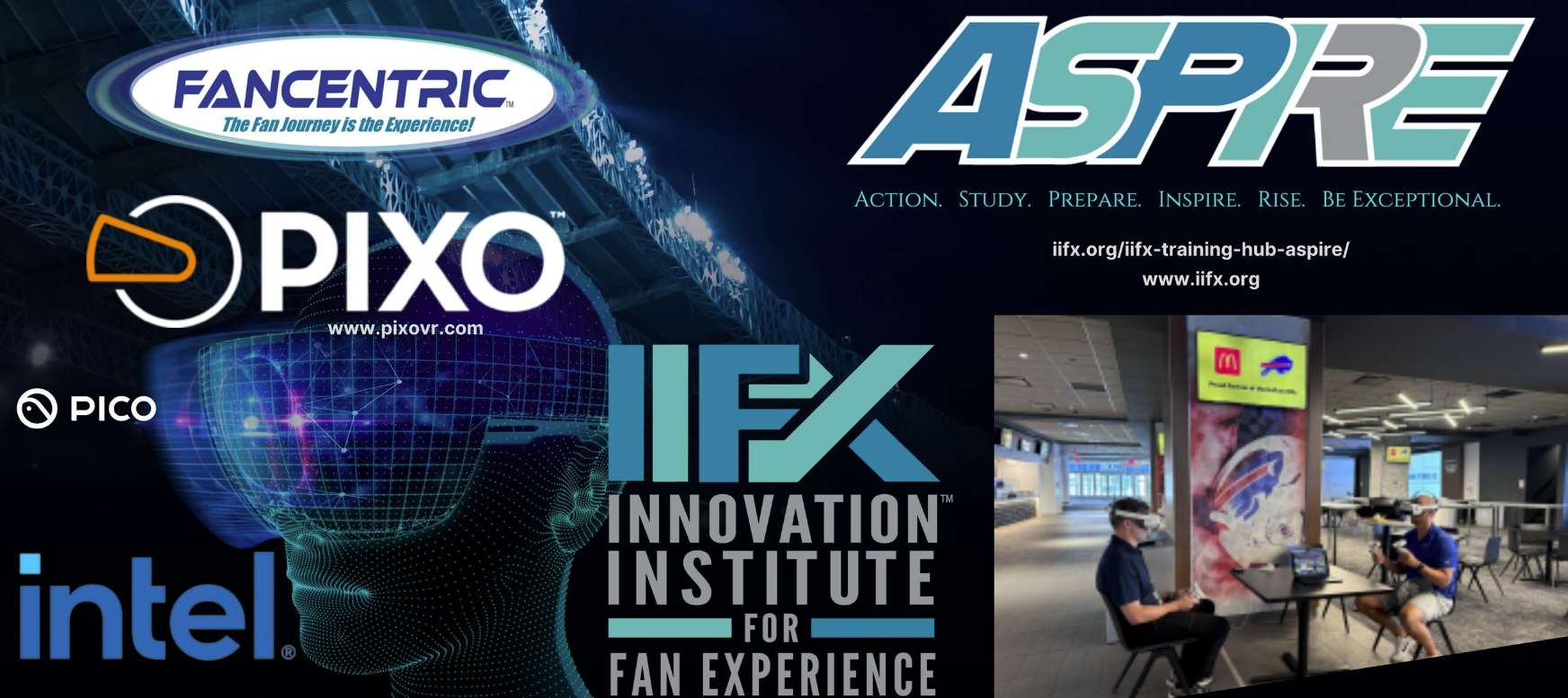 IIFX与PICO、PIXO、英特尔等合作，为美国体育行业提供专业VR培训