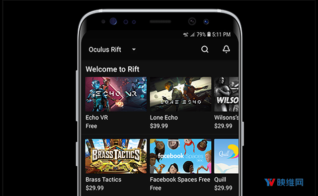 Oculus在移动端App中为Rift提供远程下载安装功能
