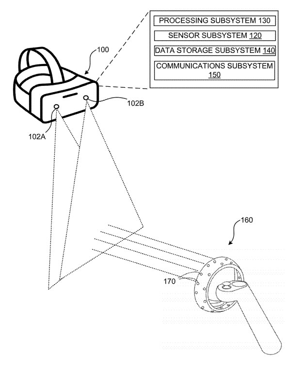 微软专利分享AR/VR控制器追踪的LED数据同步解决方案