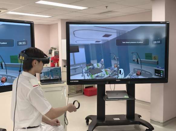 香港医管局护士学校首次引入VR培训