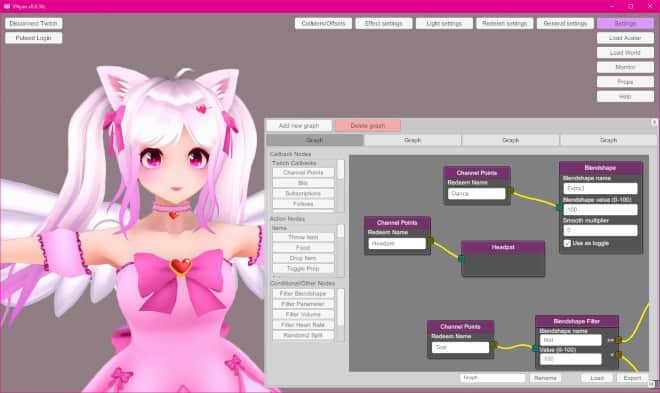 VNyan 1.0.0c – 可通过节点式界面进行设计的面向 3D Vtuber 的前端应用！支持 VRM 等！免费！