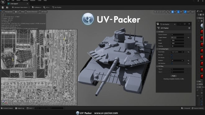 UV-Packer for Unreal Engine – 将 UV 紧密打包的打包工具 UE5 插件版免费公开！