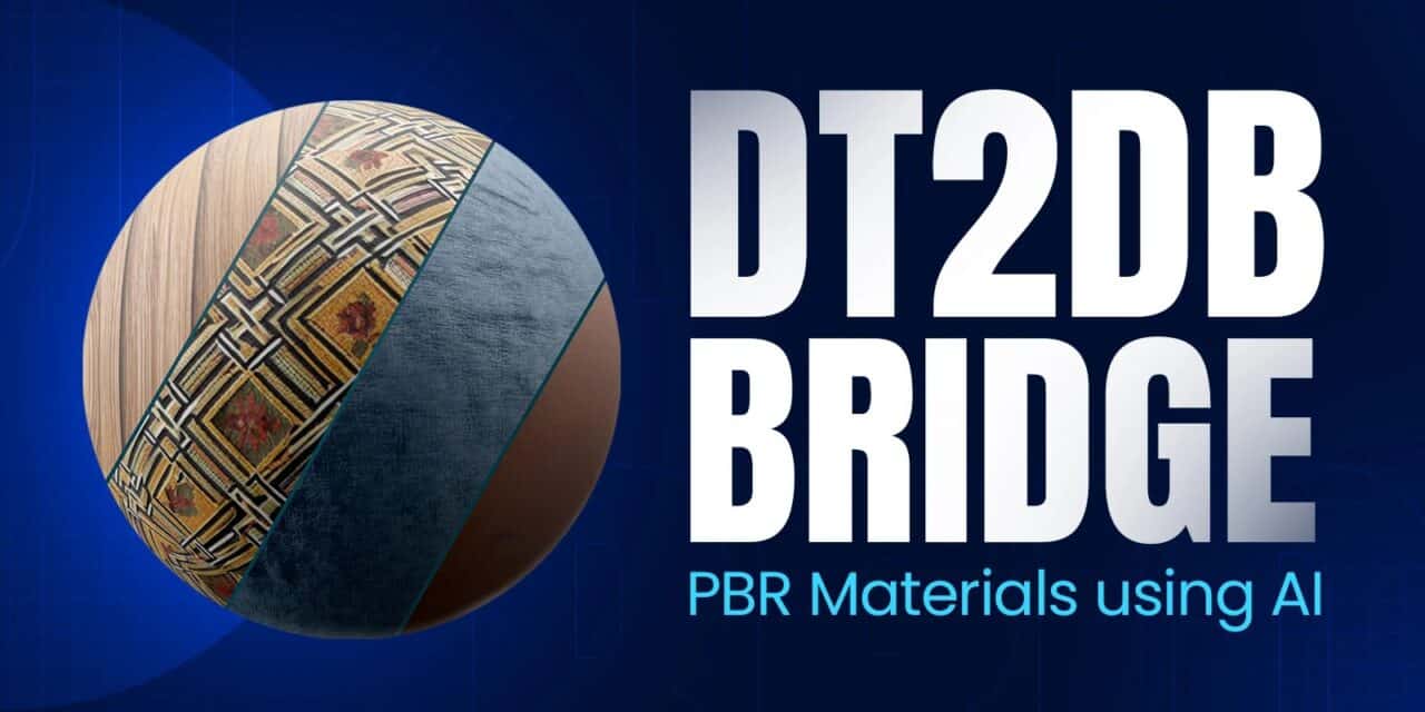 DT2DB Bridge – 通过 AI 生成纹理的“Dream Textures”和法线贴图生成“DeepBump”联动，轻松创建材质的免费 Blender 插件公开！