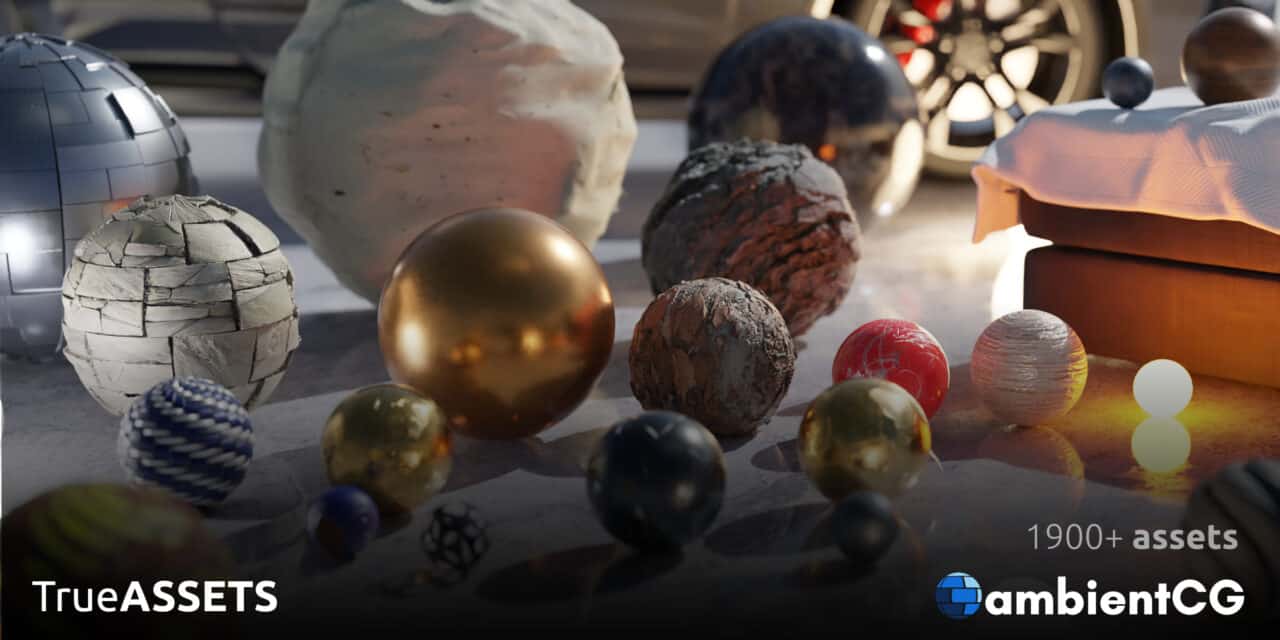True-Assets V4.0 – 面向 Blender 的资产库管理插件最新更新公开！可与将以 CC0 提供 1900 以上材质和 HDRI 的「AmbientCG」联动，轻松访问也成为可能！