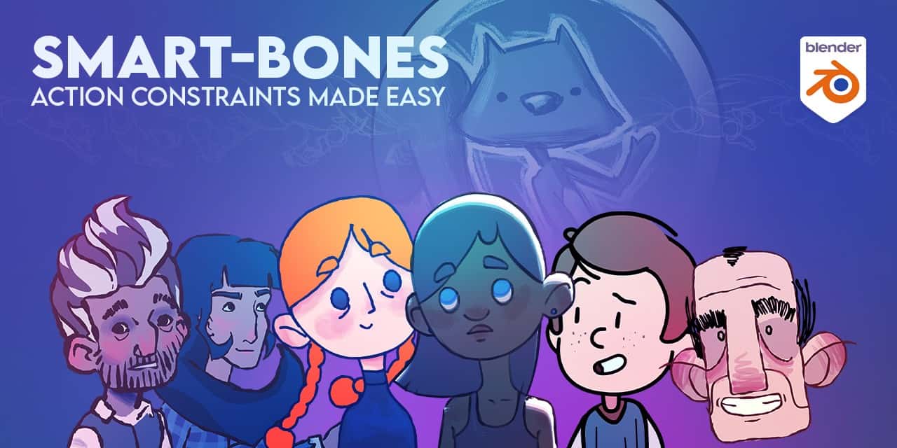 Smart-Bones – 自动化在所选动作中的带关键帧骨骼上添加动作约束流程的免费 Blender 插件！