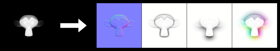 HeightmapTool – 从高度图（Heightmap）生成法线图、AO图和方向性遮蔽图的简单工具！