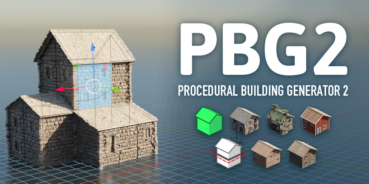 Procedural Building Generator 2 – 使用 Blender 的 Geometry nodes 的建筑生成器！完全重做的新版本发布！