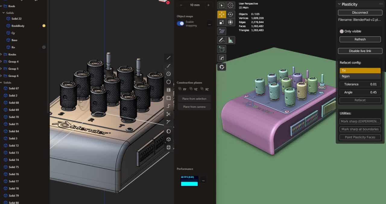 Plasticity v1.3.0-beta.1 Blender Bridge – 面向艺术家的热门 CAD！在测试版中将 Blender 桥接功能作为实验性功能公开！