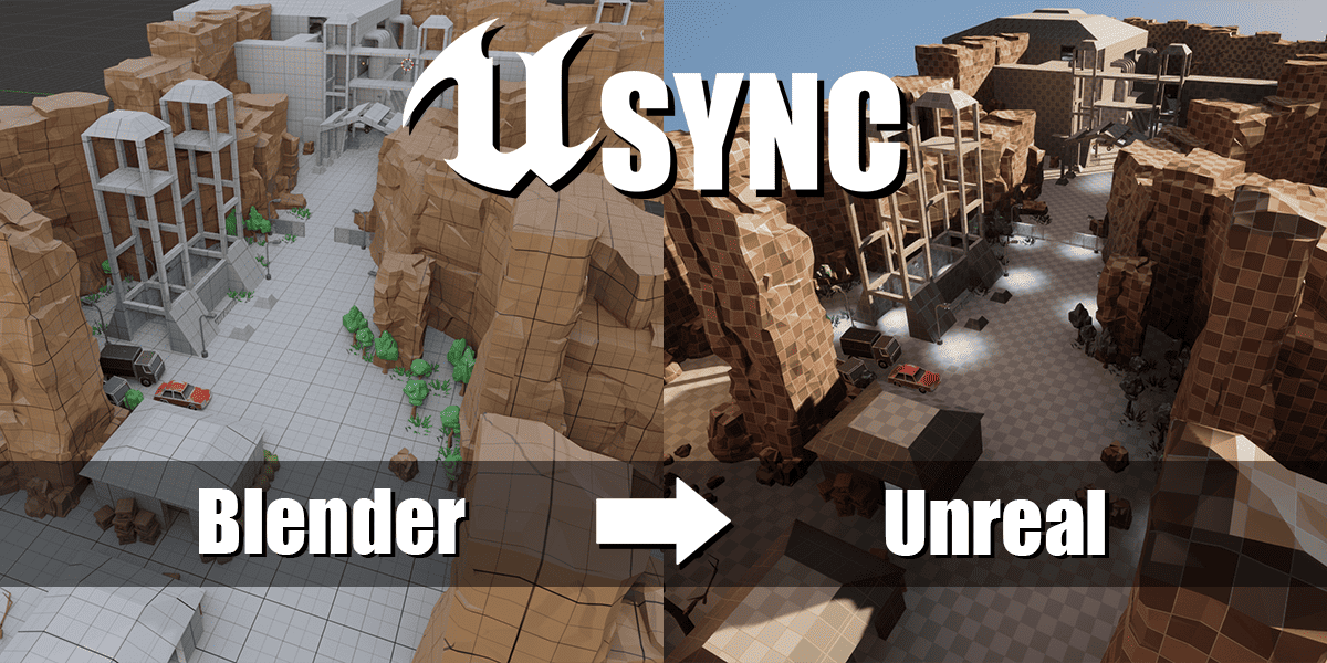 USync – 活用 JSON 文件，用 2 次点击同步场景！简化并提高从 Blender 向 Unreal Engine 输出流程效率的插件登场！