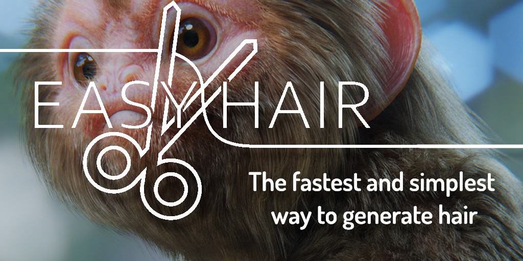 Easy Hair – 用曲线和权重绘制轻松控制毛发！基于 Blender 的 Geometry Nodes 构建的头发修改器！