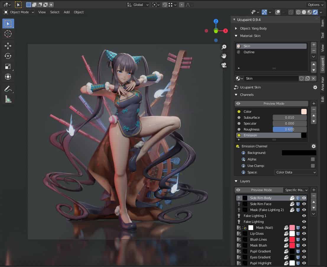 Ucupaint 1.1 – 可进行纹理图层批量管理与烘焙等操作的免费＆开源 Blender 插件最新更新！支持 4.0 以及 UDIM 支持等等！