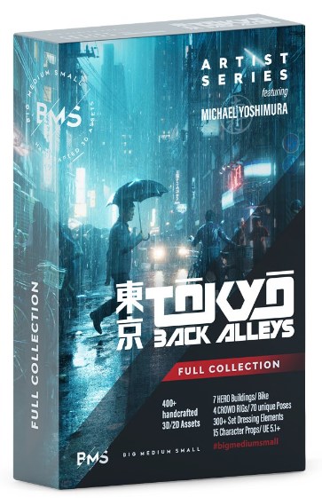 Tokyo Rain – 使用 BigMediumSmall 的高品质东京资产包「Tokyo Back Alleys collection」制作的 Unreal Engine 5 视频！