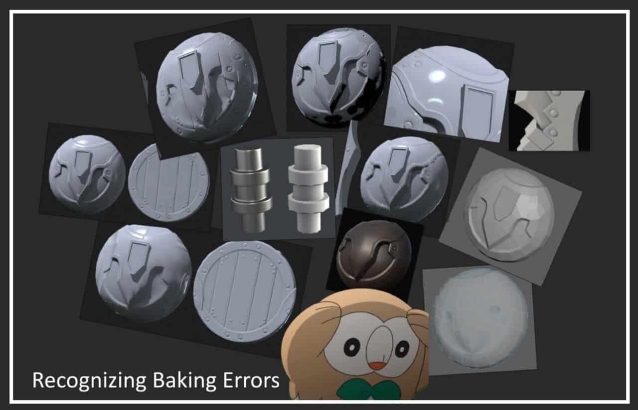 Recognizing Baking Errors – 公开了记录新手容易忽视的纹理与法线烘焙问题及解决方法的文档！