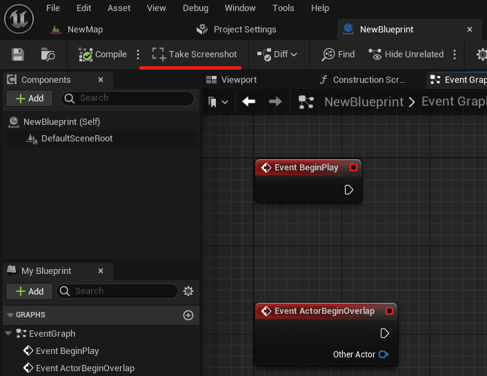 Blueprint Screenshot Tool – 为蓝图和材质的节点图菜单添加“Take Screenshot”按钮，轻松执行截图的免费且开源 Unreal Engine 5 插件！