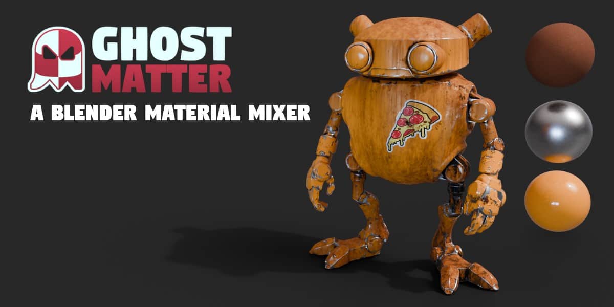 Ghost Matter v1.0 – 再见节点意大利面！实现专注于混合材质的专用节点编辑器的Blender插件！还可以烘焙到纹理！
