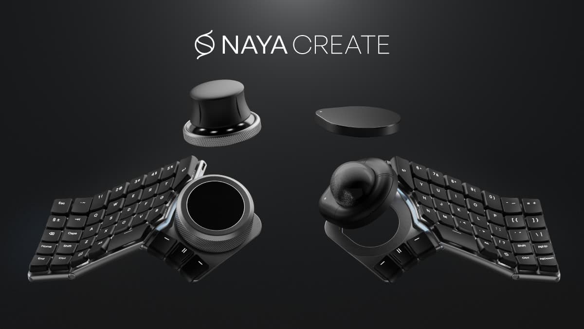 Naya Create – 通过分体式机械键盘和特殊的4种输入模块支援创作者输入的新设备！登陆日本！正在Kibidango进行众筹！
