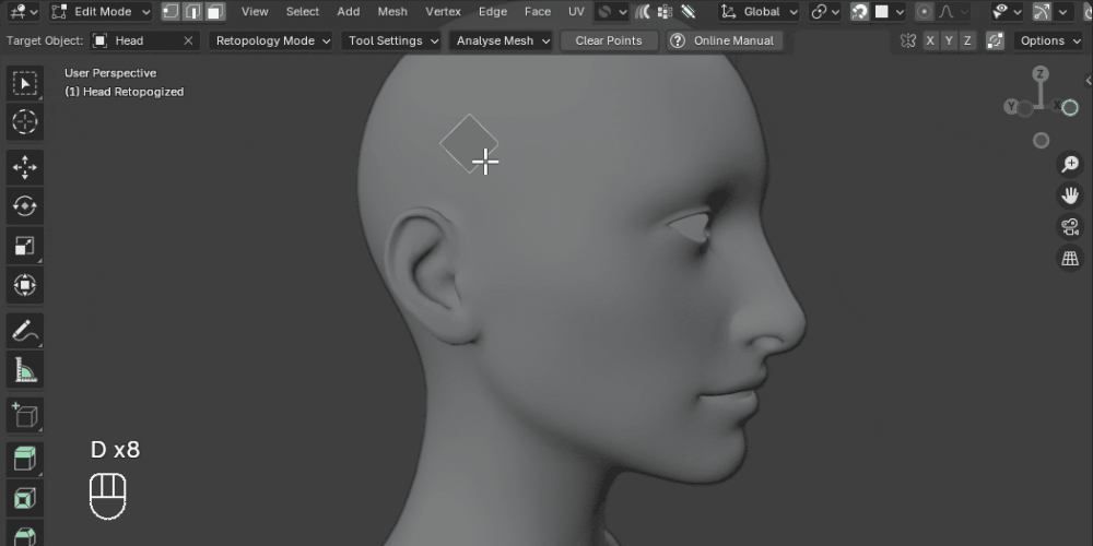 Quad Maker v1.0 – 受 Maya 的 Quad Draw 启发、面向 Blender 4.2 的新拓扑重建插件登场！
