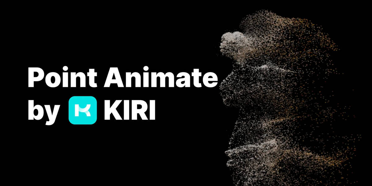 Point Animate by KIRI Engine – 可轻松制作网格对象变为点群并飞散的动画的 Blender 插件！免费公开！