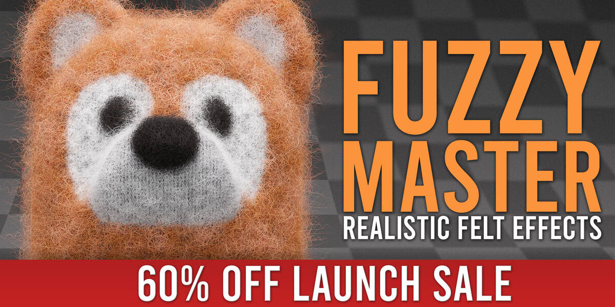 Fuzzy Master v1.0 – 可轻松添加毡毛与绒毛效果的 Blender 插件！还有免费版！